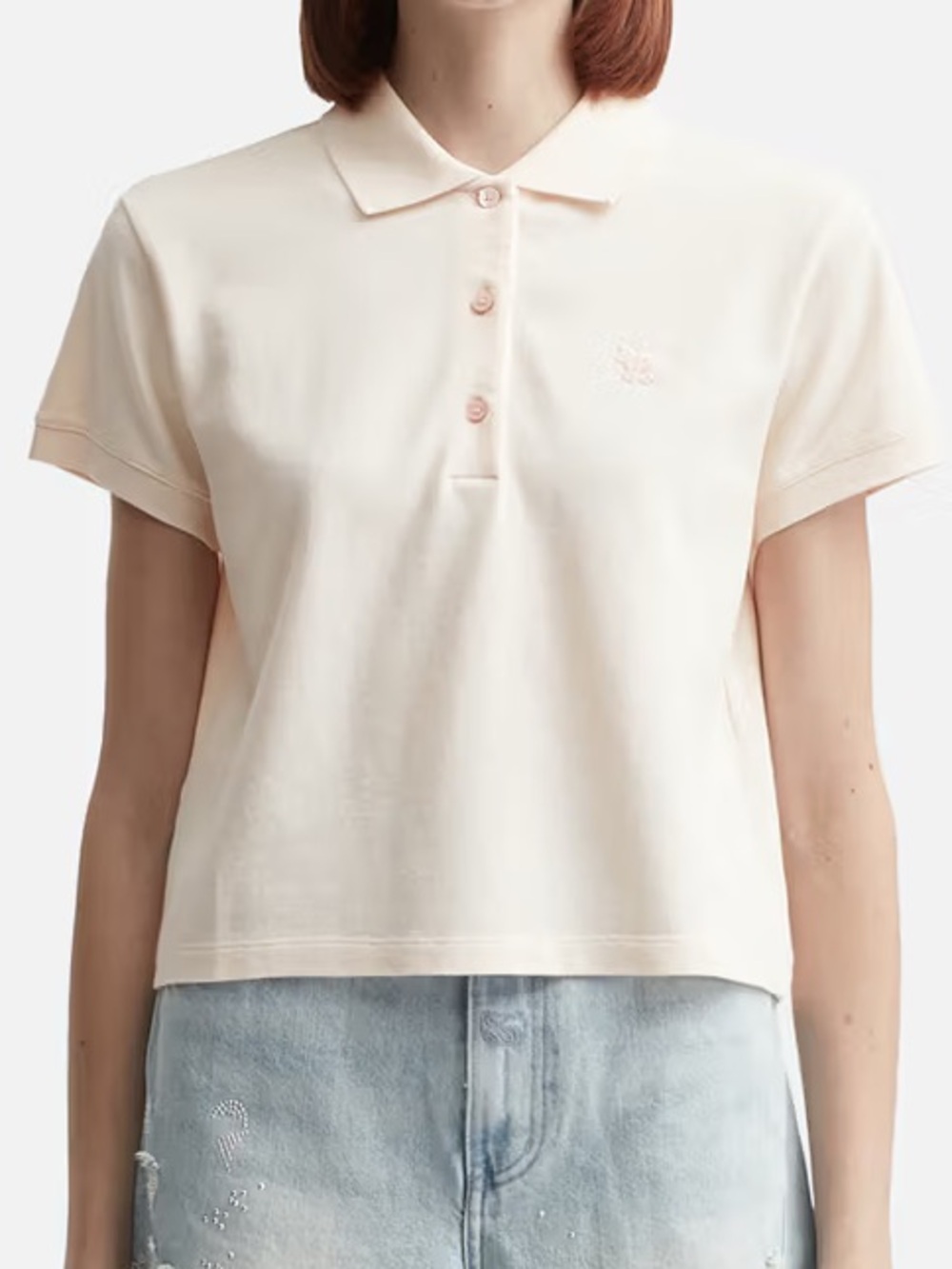 Maison Kitsuné Baby Fox Cropped Polo - XS